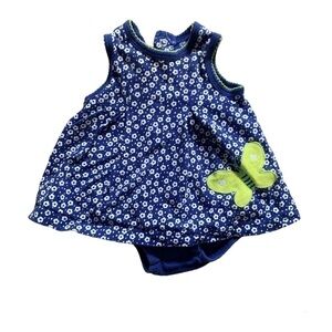 JUST ONE YOU by CARTER’S Blue Peplum Sleeveless Sunsuit size 3 months